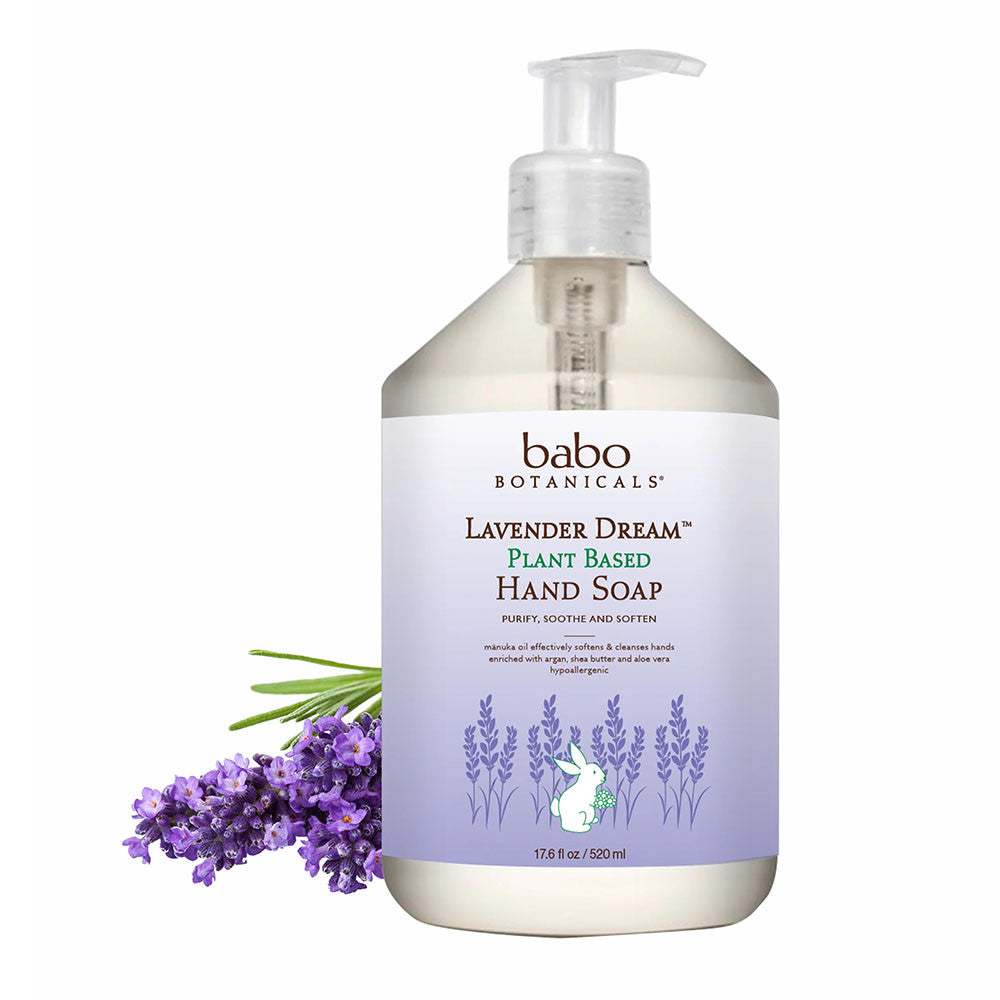 Babo Botanicals Lavender Dream Plant Based Hand Soap, 17.6 Oz